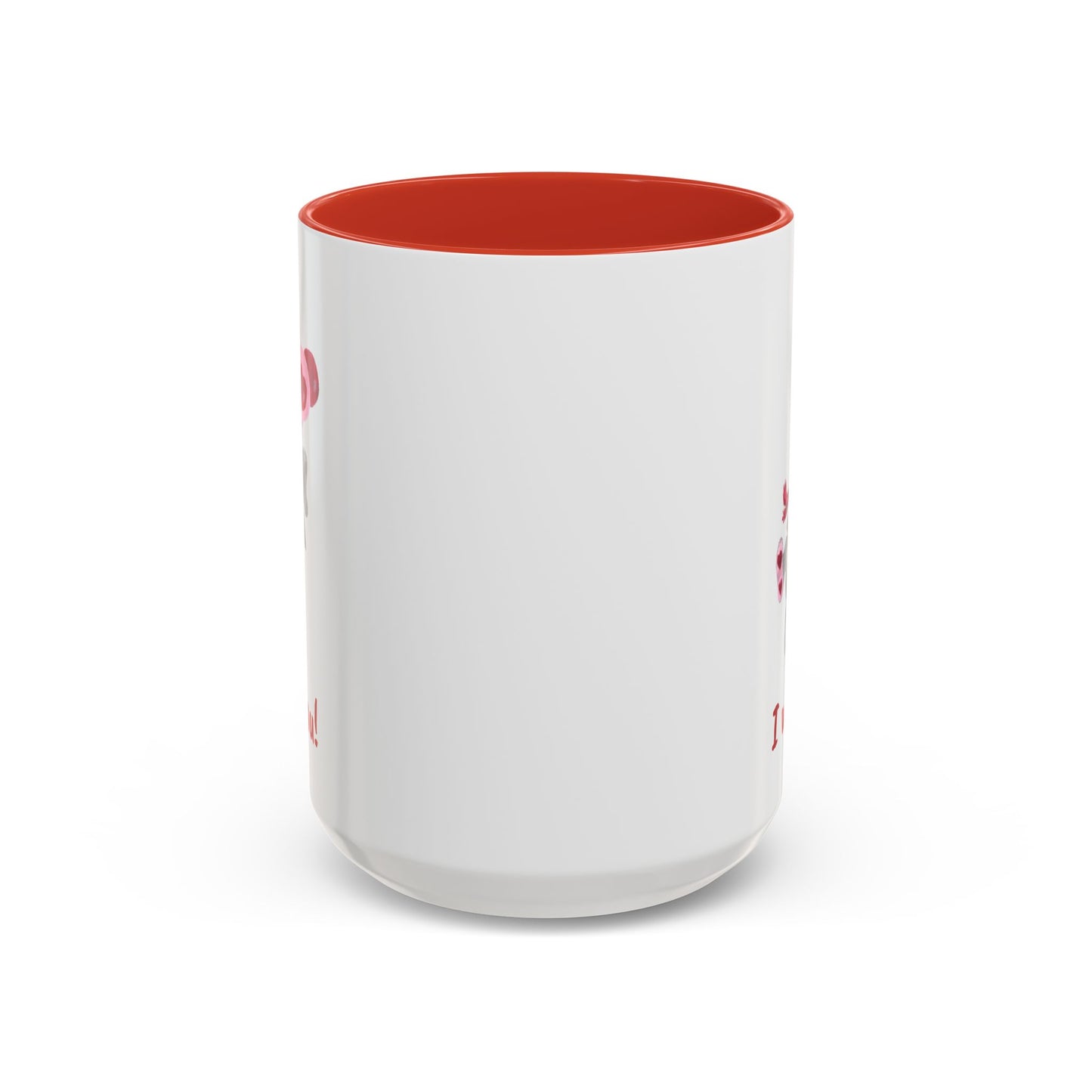 Coffee Mug - Humorous 'I wuv you!' Design with Original Itsy Mammal (11, 15oz)