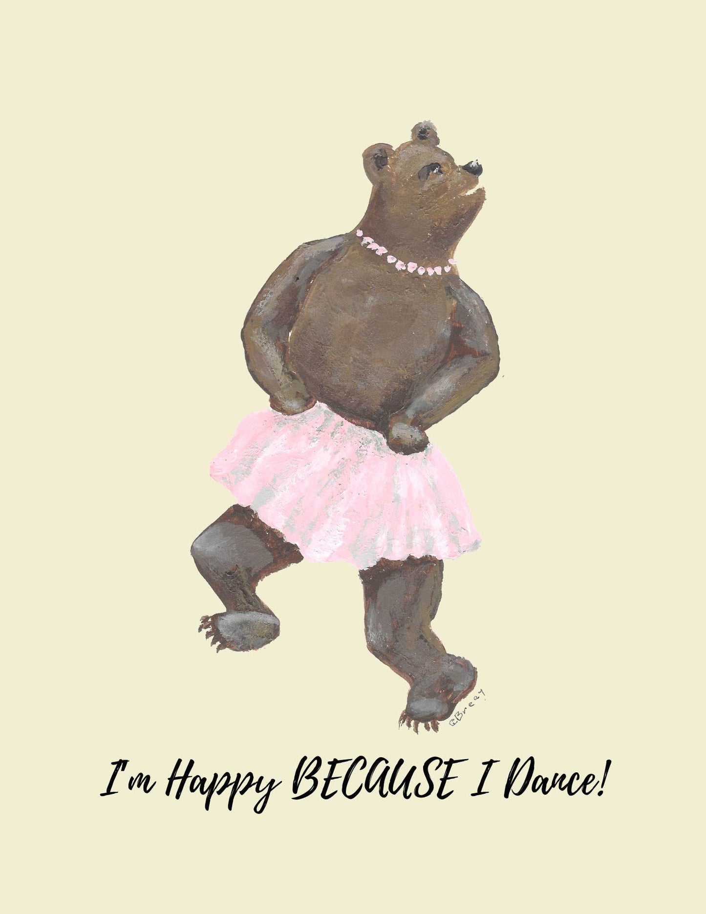 Mini-Artworks: "I'm Happy BECAUSE I Dance!"