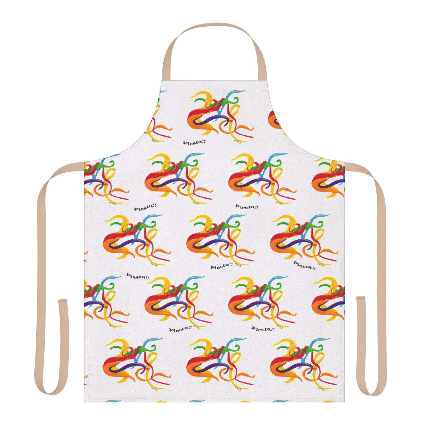 Apron, Fiesta Festival Art, 5-Color Straps