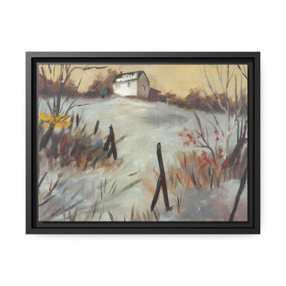 "BLUSTERY DAY" Framed Canvas Wrap