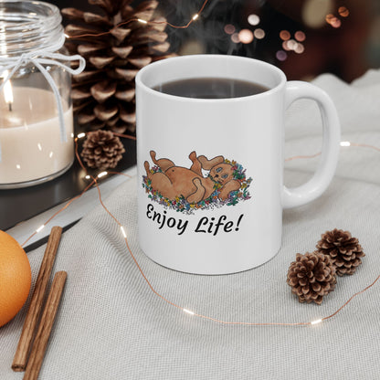 ENJOY LIFE! Ceramic Mug, 2 Sizes