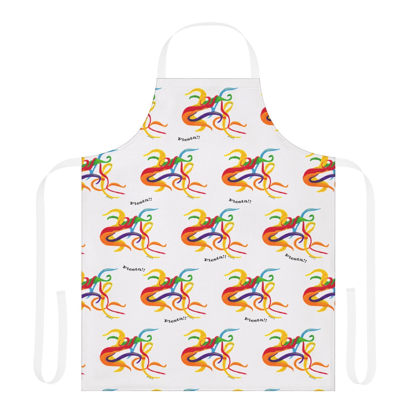 Apron, Fiesta Festival Art, 5-Color Straps