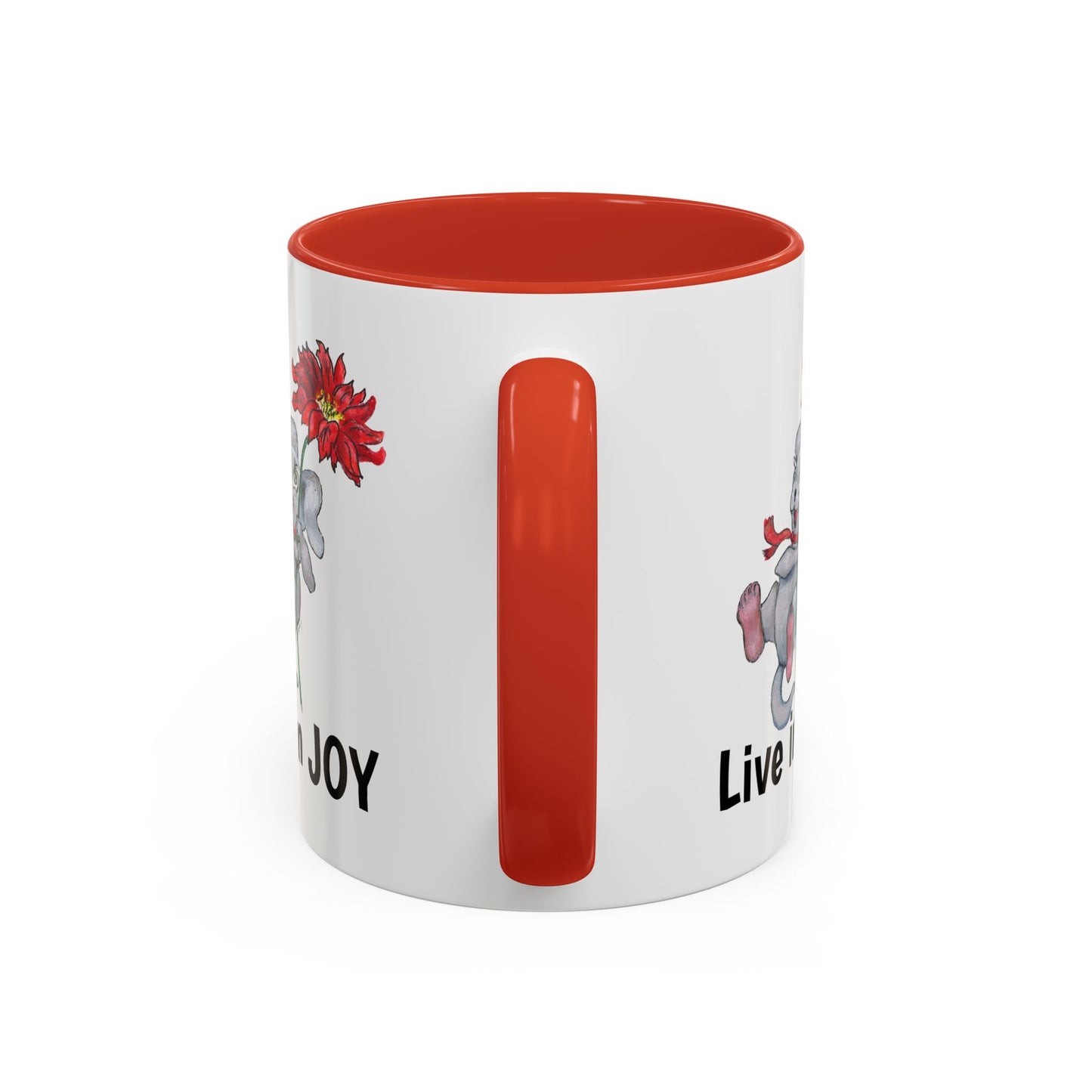 "Live in Joy! Accent Coffee Mug (11, 15oz)