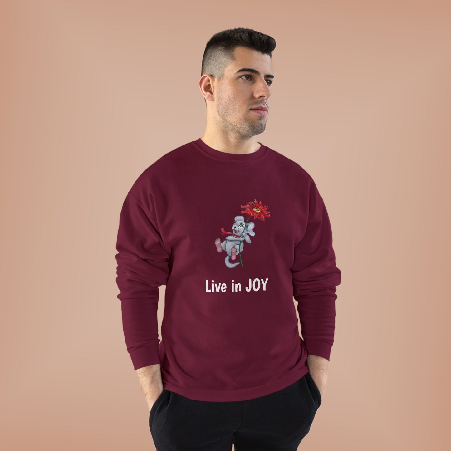 Joyful EcoSmart Sweatshirt -" Live in Joy" Design