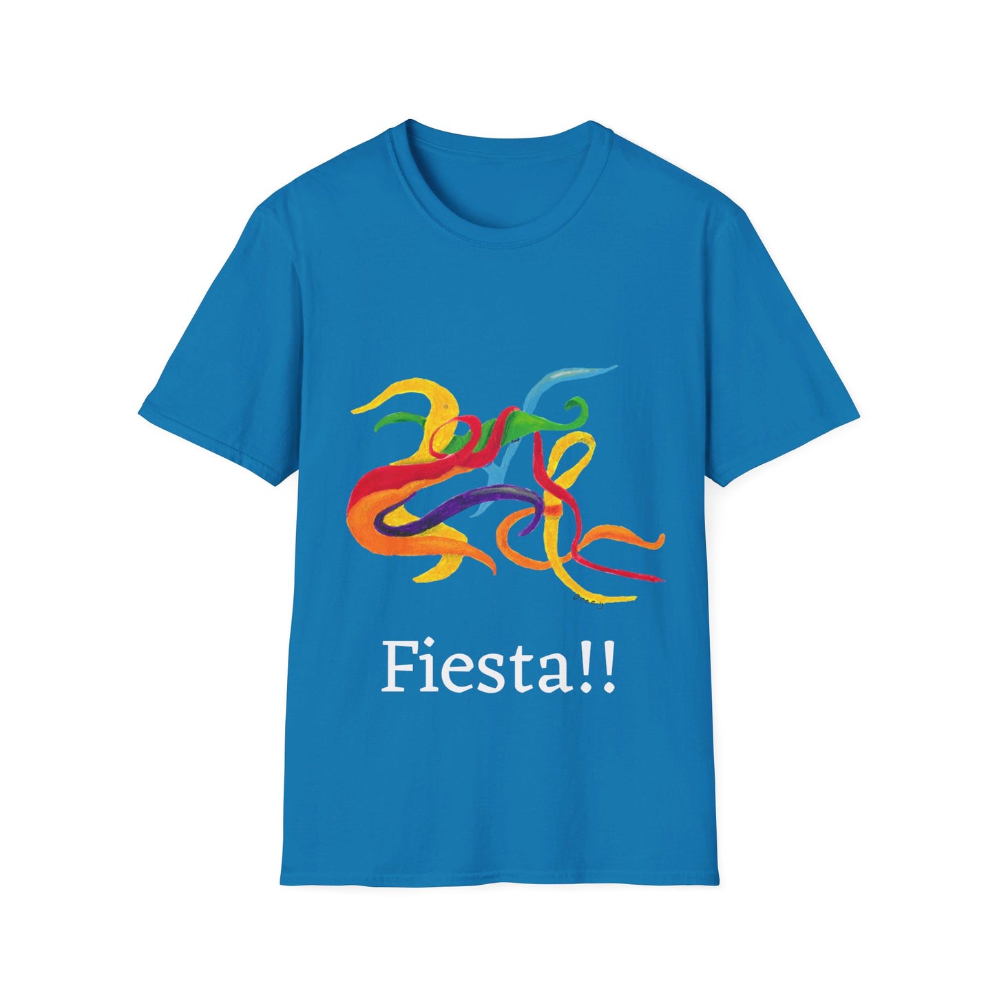 Unisex Softstyle T-Shirt with an original fiesta design