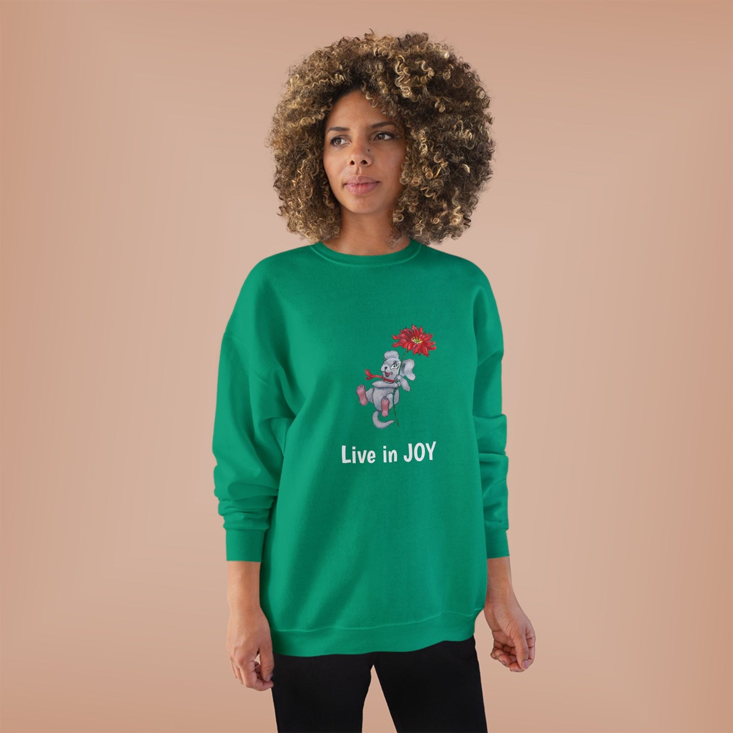 Joyful EcoSmart Sweatshirt -" Live in Joy" Design