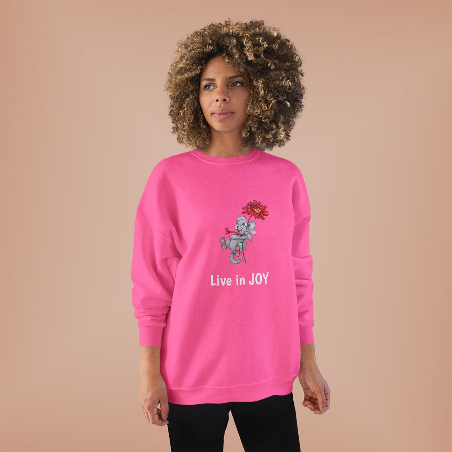 Joyful EcoSmart Sweatshirt -" Live in Joy" Design