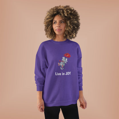 Joyful EcoSmart Sweatshirt -" Live in Joy" Design