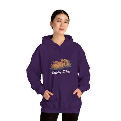 "Enjoy Life" Unisex Heavy Blend™ Hooded Sweatshirt