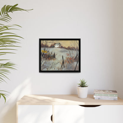 "BLUSTERY DAY" Framed Canvas Wrap