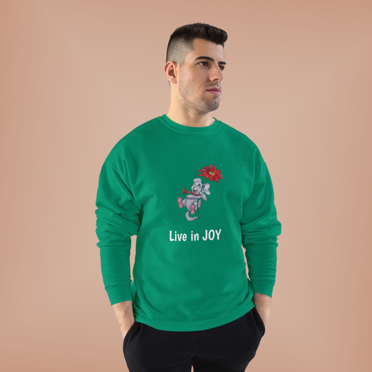 Joyful EcoSmart Sweatshirt -" Live in Joy" Design