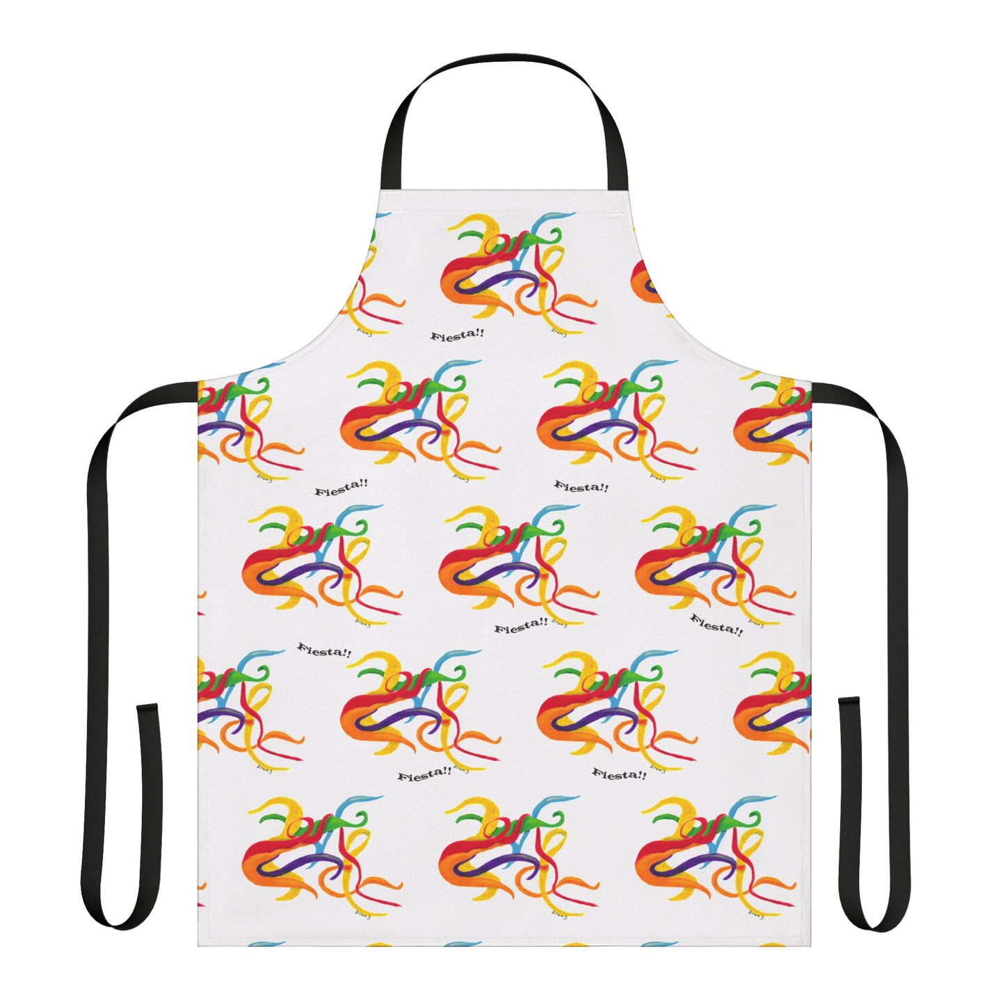 Apron, Fiesta Festival Art, 5-Color Straps